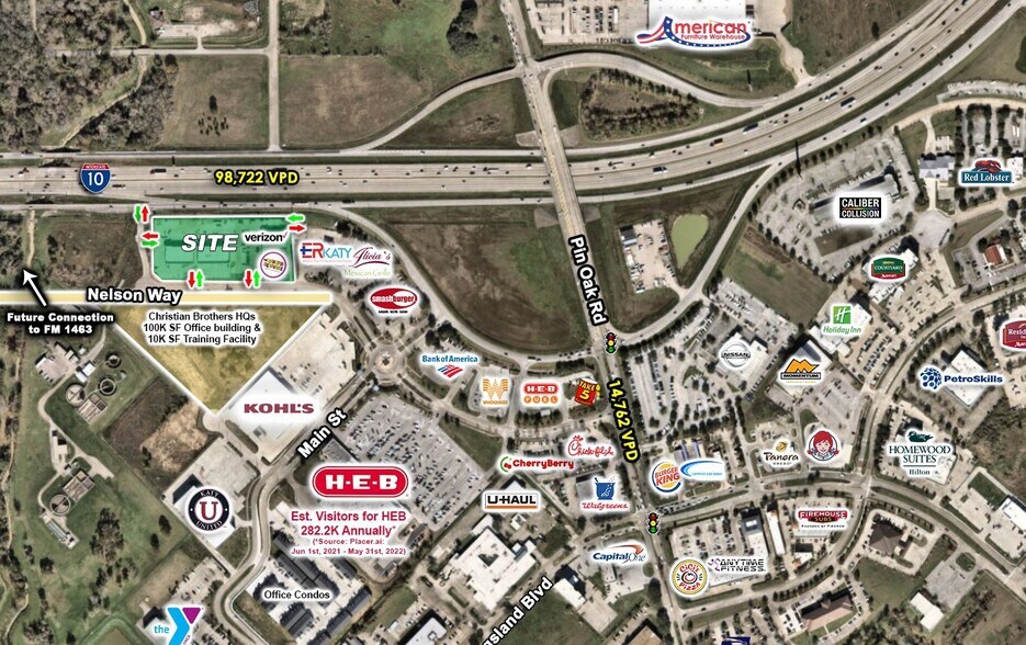 More Photos Of I-10 & Pin Oak Rd, Katy Unknown For Lease