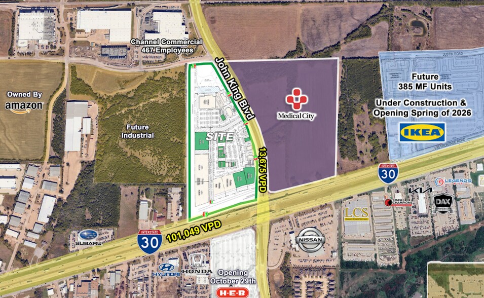 More Photos Of NWQ I-30 and John King Blvd, Rockwall General Retail For Lease