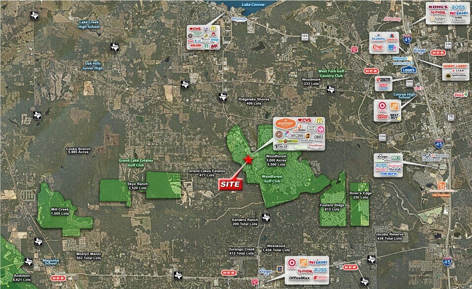 More Photos Of SWC of Fish Creek Thoroughfare and Woodforest Pkwy, Montgomery Land For Sale