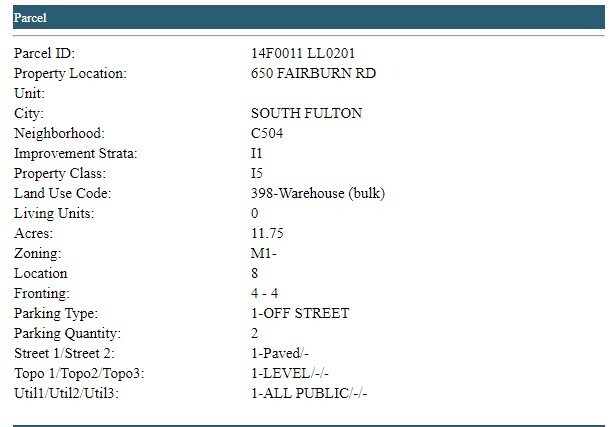 More Photos Of 650 Fairburn Rd SW, Atlanta Distribution For Sale
