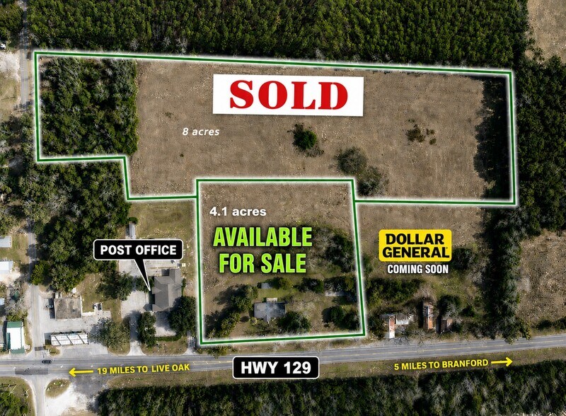 More Photos Of 22672 US Highway 129, O Brien Land For Sale