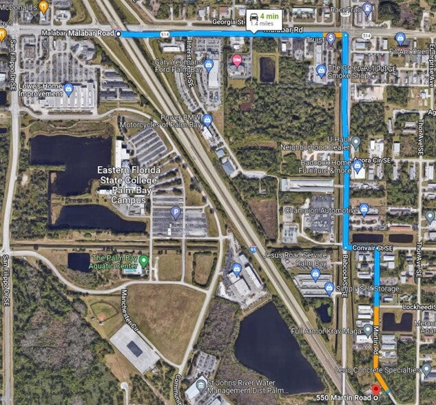 More Photos Of 550 Martin Road, Palm Bay Flex For Lease