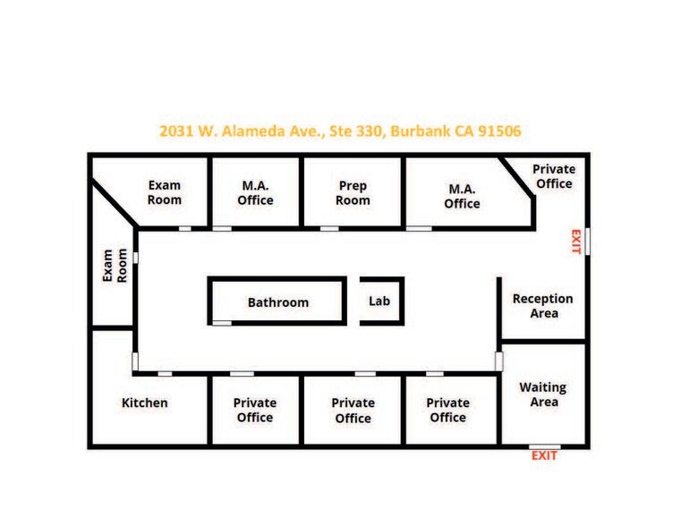 More Photos Of 2031 W Alameda Ave, Burbank Medical For Lease