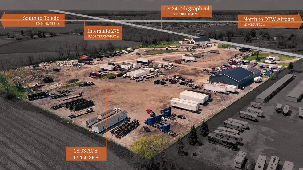 More Photos Of 10200 N Telegraph Rd, Carleton Truck Terminal For Sale