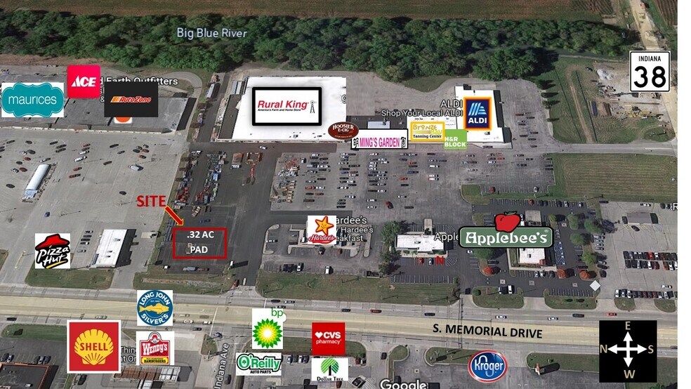 More Photos Of 113-125 S Memorial Dr, New Castle Unknown For Lease