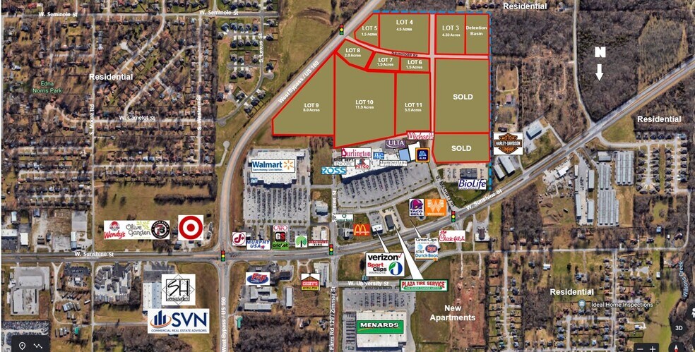 Primary Photo Of 3600 W Sunshine St, Springfield Land For Sale