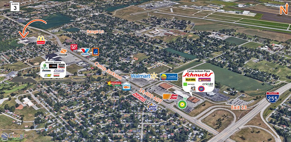 More Photos Of 1002-1100 Camp Jackson Rd, Cahokia General Retail For Sale