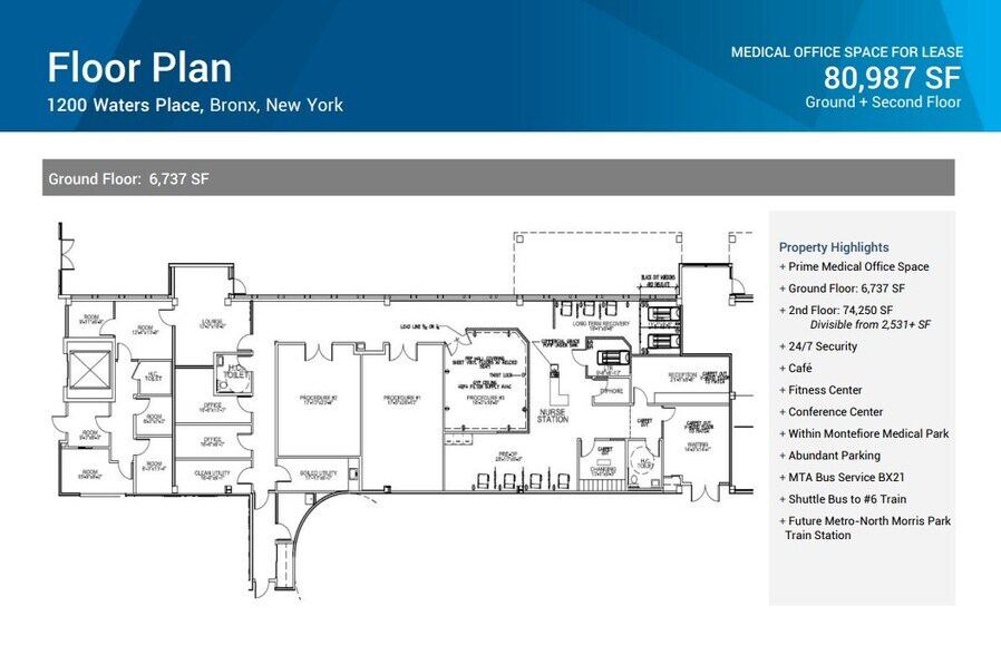 More Photos Of 1200 Waters Pl, Bronx Medical For Lease