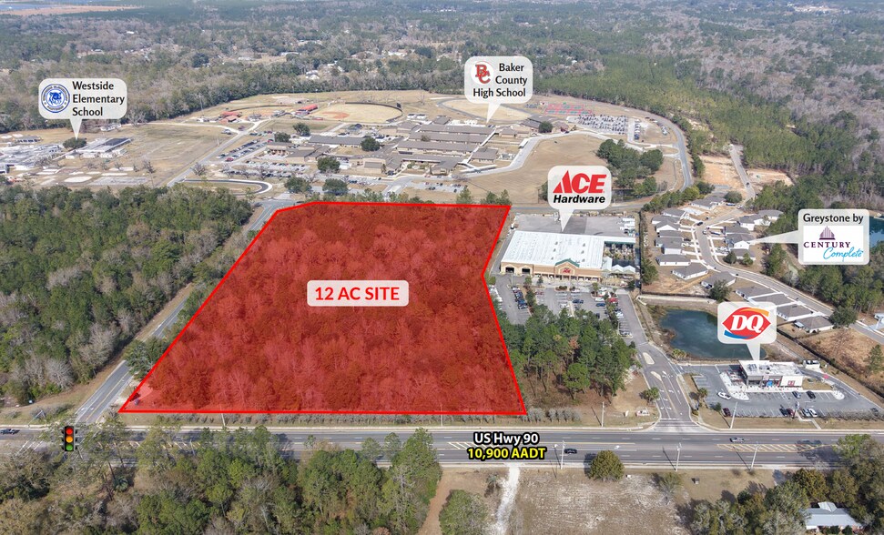 Primary Photo Of 0 US Highway 90, Glen Saint Mary Land For Sale