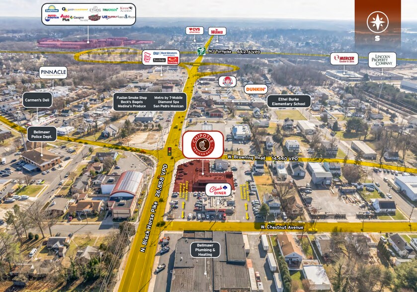 More Photos Of 2 N Black Horse Pike, Bellmawr Restaurant For Sale