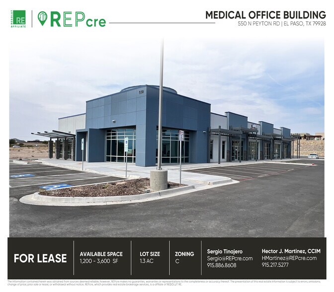 Primary Photo Of 550 Peyton rd, El Paso Medical For Lease