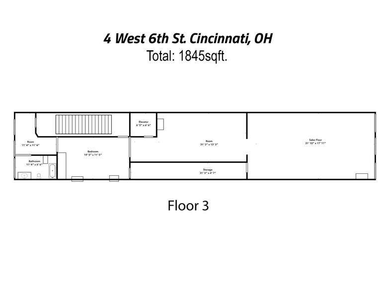 More Photos Of 6 W 4th St, Cincinnati Storefront Retail Office For Sale