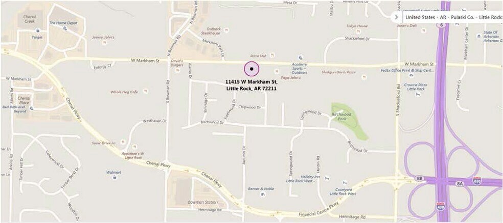 More Photos Of 11415 W Markham St, Little Rock Land For Lease