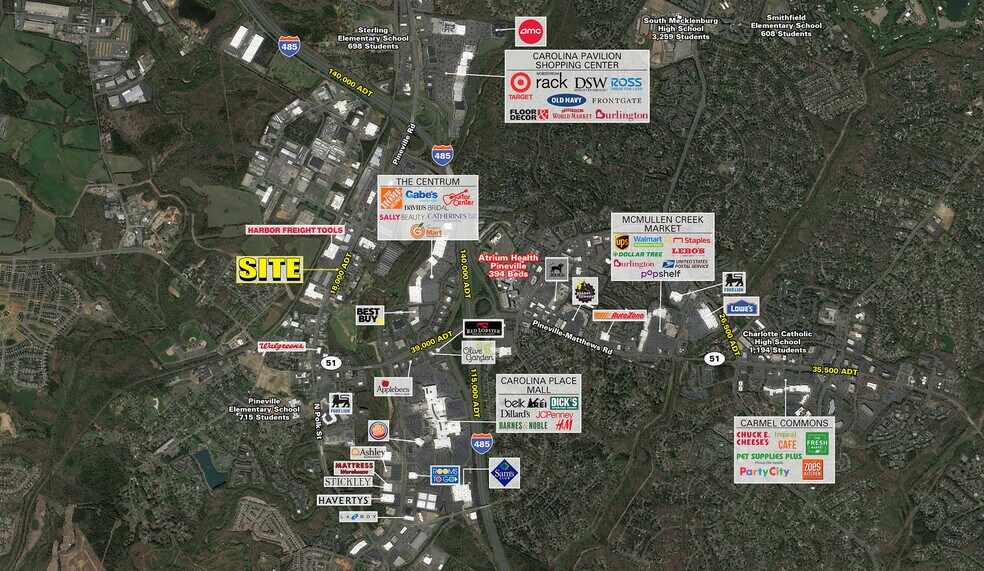 More Photos Of 597 N Polk St, Pineville Freestanding For Lease