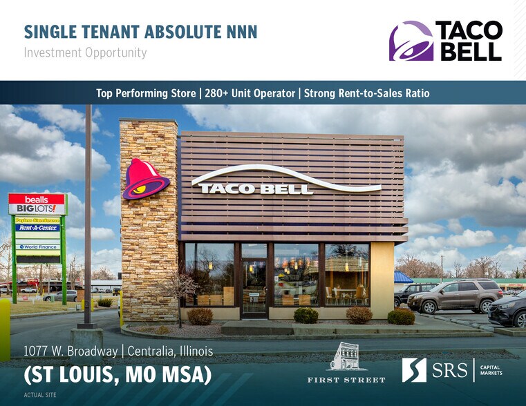 Primary Photo Of 1077 W Broadway, Centralia Fast Food For Sale