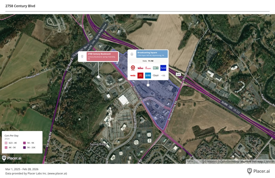 More Photos Of 2758 Century Blvd, Reading Office For Lease