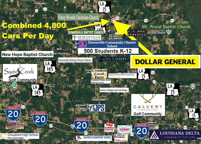 More Photos Of 12560 LA-15, Downsville General Retail For Sale