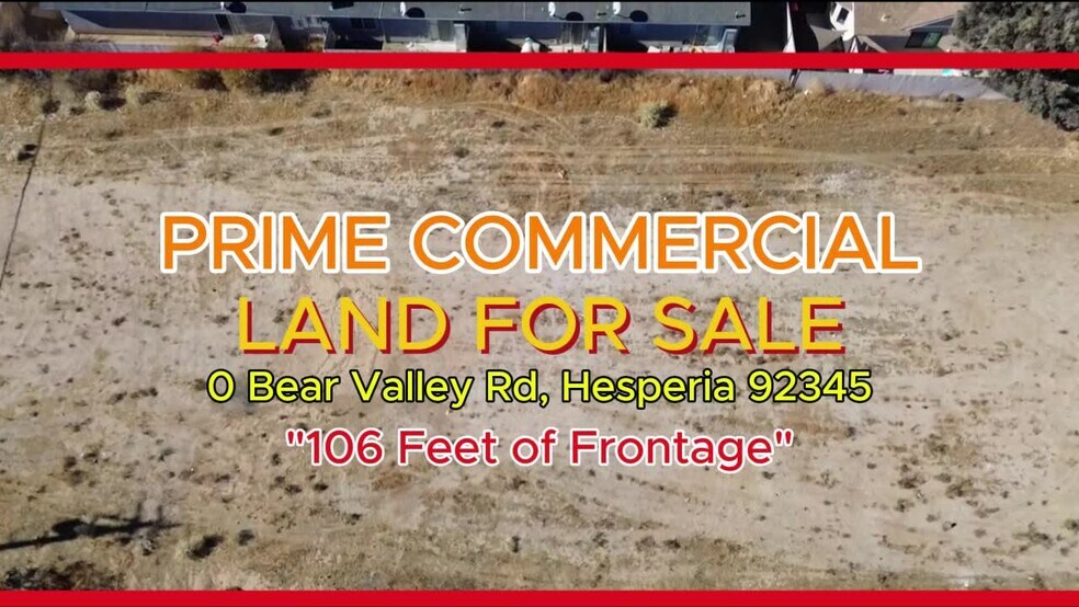Primary Photo Of Bear Valley Rd @ Locust Ave., Hesperia Land For Sale