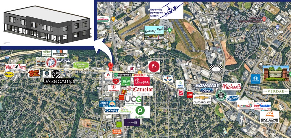 Primary Photo Of 1421 Laurens Rd, Greenville Storefront Retail Office For Lease