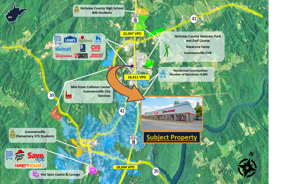 More Photos Of 1000-1032 Wal St, Summersville Unknown For Lease