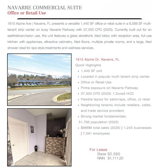 More Photos Of 1813-1823 Alpine Ave, Navarre Unknown For Lease