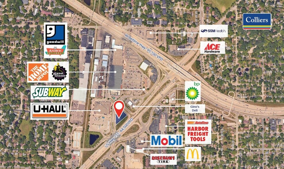 Primary Photo Of 4702 Verona Rd, Madison Bank For Lease