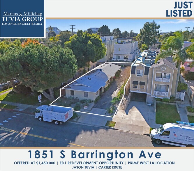 Primary Photo Of 1851 S Barrington Ave, Los Angeles Land For Sale