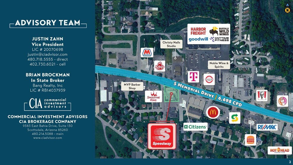 More Photos Of 1816 S Memorial Dr, New Castle Convenience Store For Sale