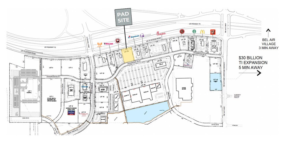 More Photos Of 3200 S US Highway 75, Sherman Land For Lease