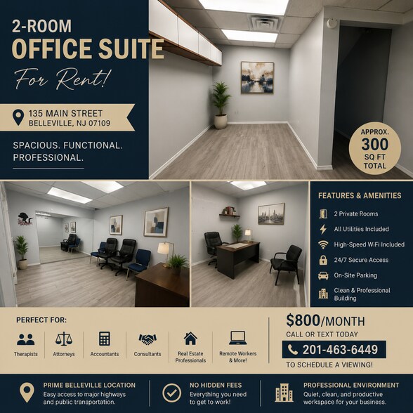 More Photos Of 135 Main St, Belleville Office For Lease