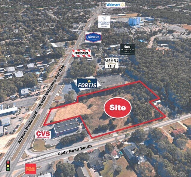 Primary Photo Of Airport Blvd @ Cody Rd S, Mobile Land For Sale