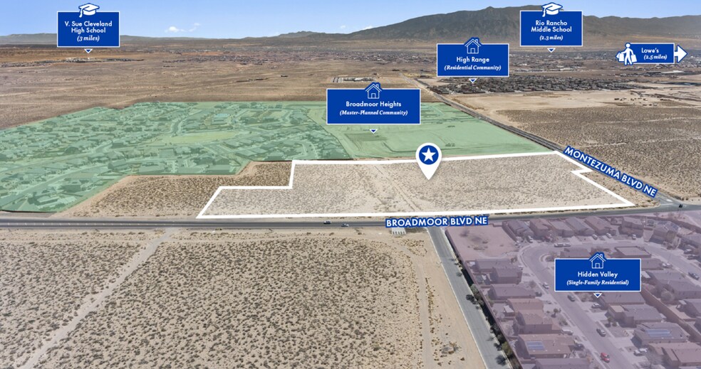 More Photos Of NEQ of Broadmoor Blvd. NE & Montezuma Blvd. NE, Rio Rancho Land For Sale