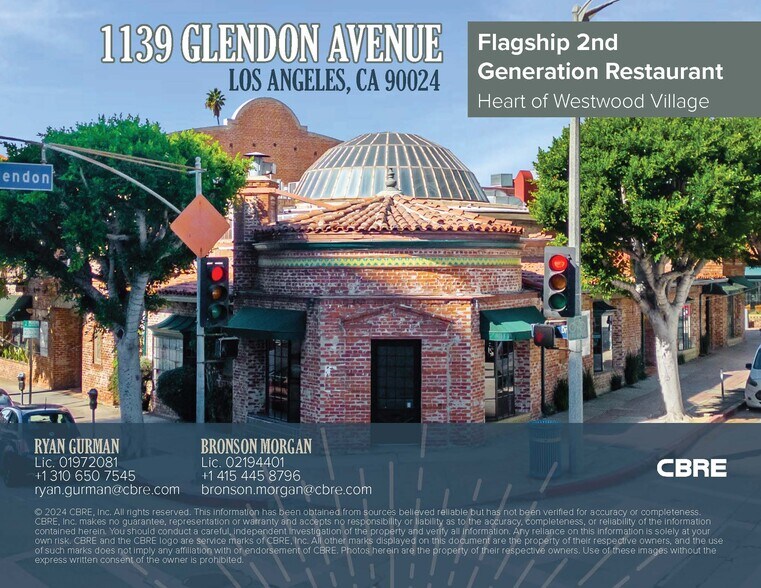 More Photos Of 1139 Glendon Ave, Los Angeles Restaurant For Lease