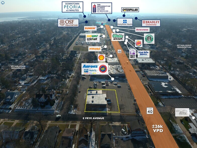 More Photos Of 2014-2016 Knoxville Ave, Peoria Office For Sale