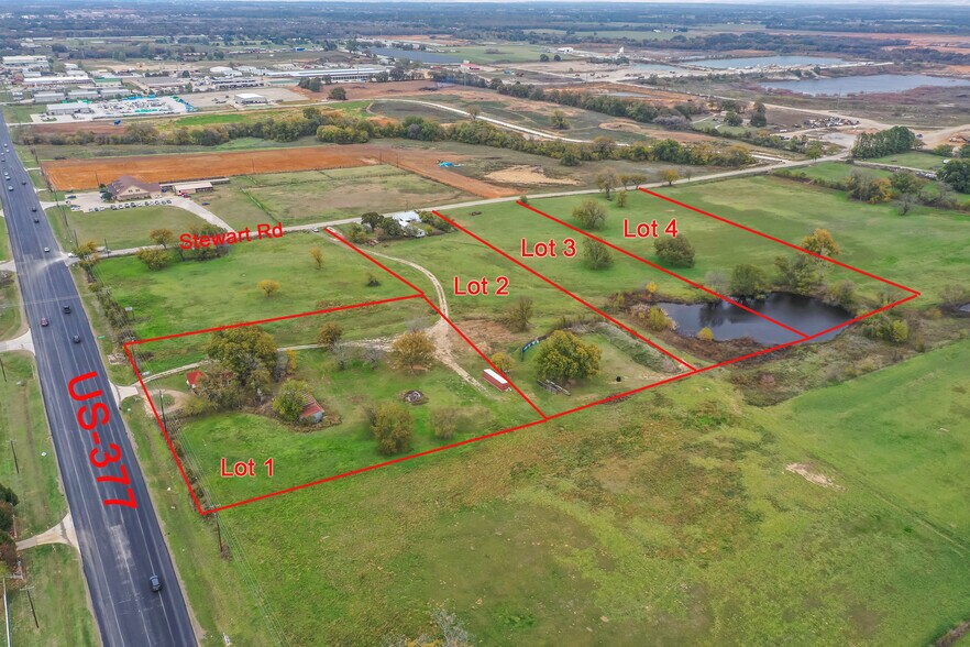 More Photos Of 4390 US-377, Aubrey Land For Sale