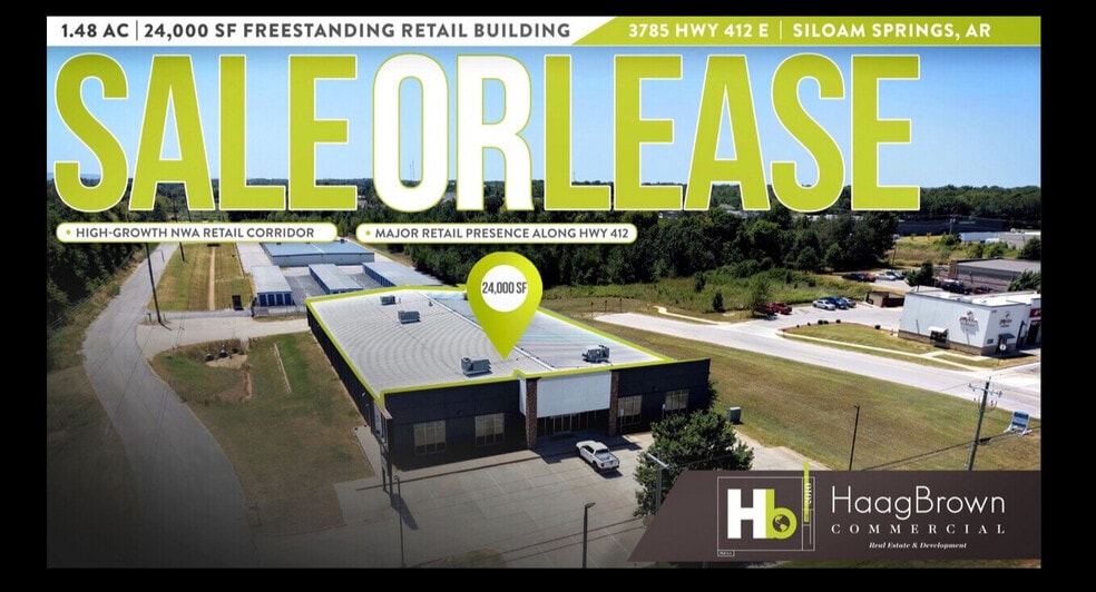 Primary Photo Of 3785 Hwy 412, Siloam Springs Freestanding For Lease