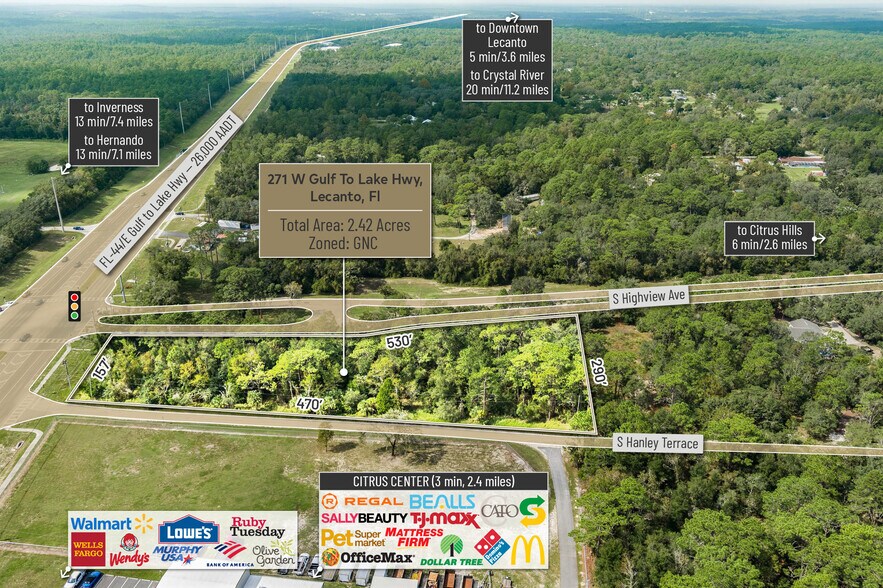 More Photos Of 271 W Gulf to Lake Hwy, Lecanto Land For Sale