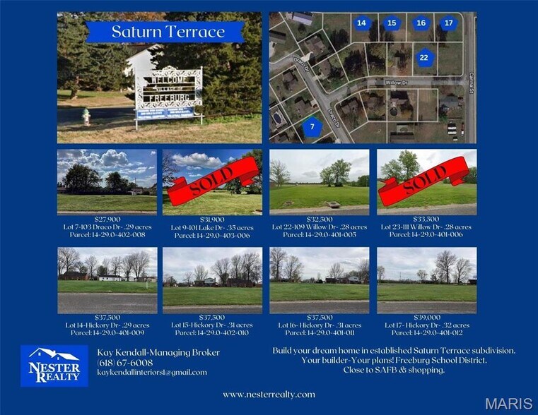 Primary Photo Of Saturn Terrace Subdivision Dr @ Lake Drive, Freeburg Land For Sale