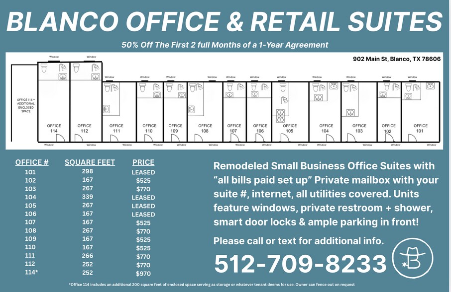 More Photos Of 902 Main St, Blanco Unknown For Lease