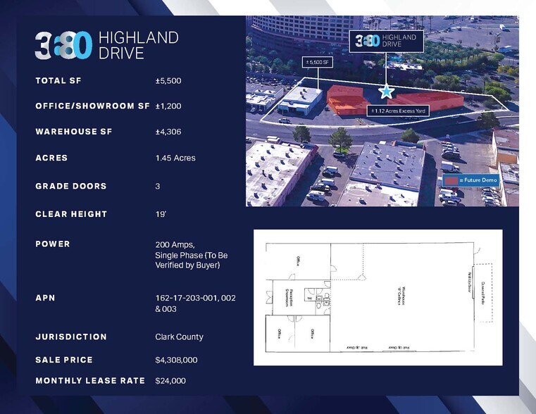 More Photos Of 3680 S Highland Dr, Las Vegas Warehouse For Lease