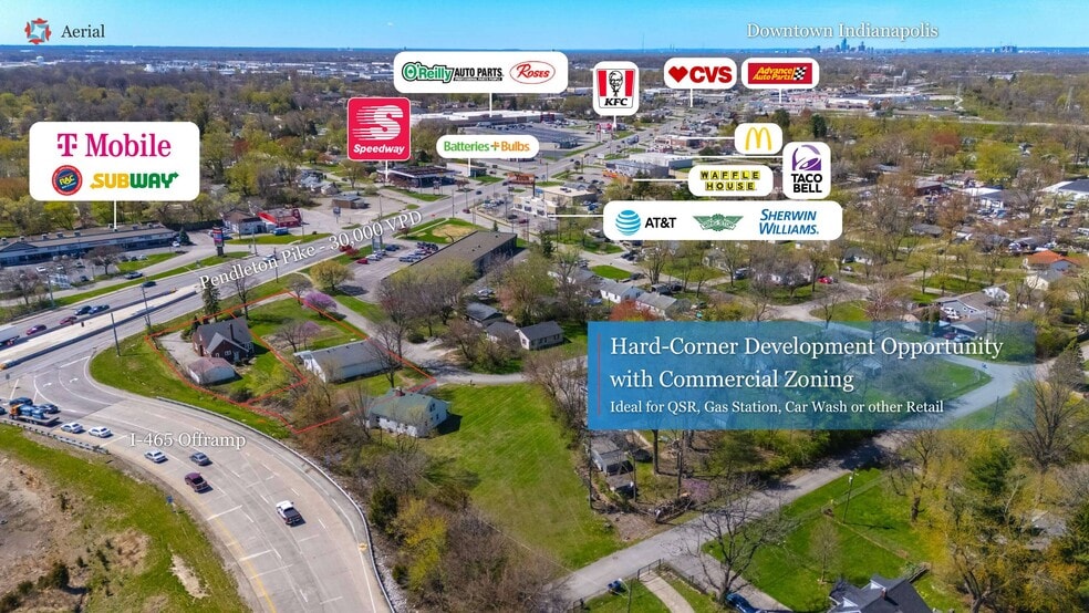 More Photos Of 7440-7444 Pendleton Pike, Indianapolis Land For Sale