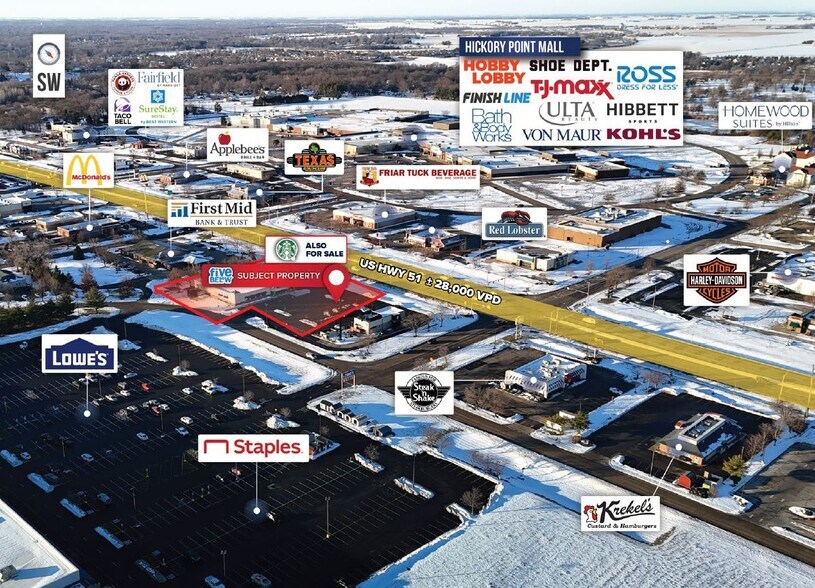 More Photos Of 994 U.S. 51, Forsyth Freestanding For Sale