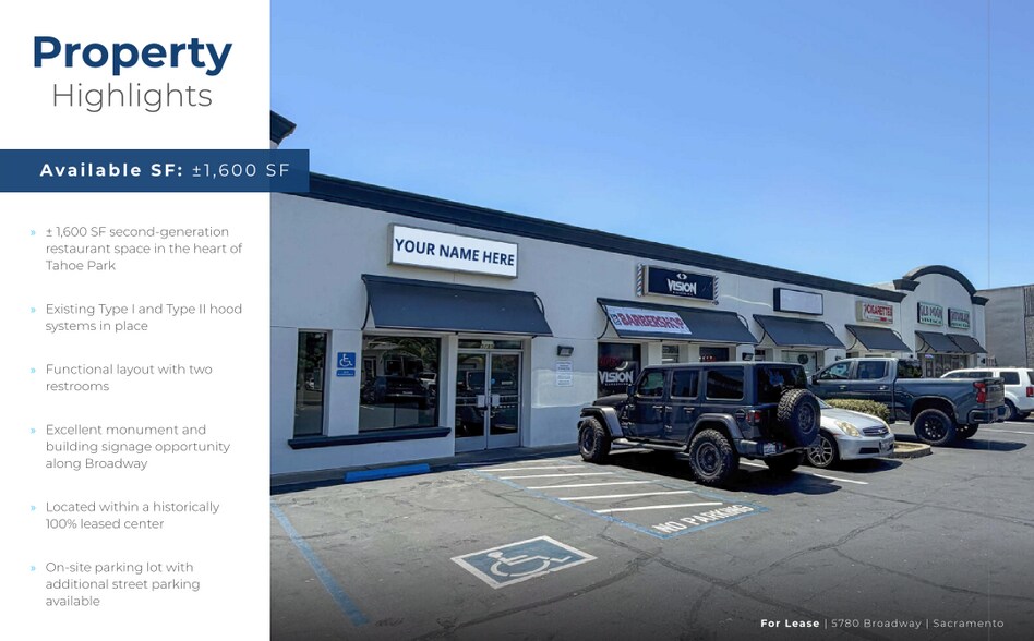 Primary Photo Of 5772-5782 Broadway, Sacramento General Retail For Lease