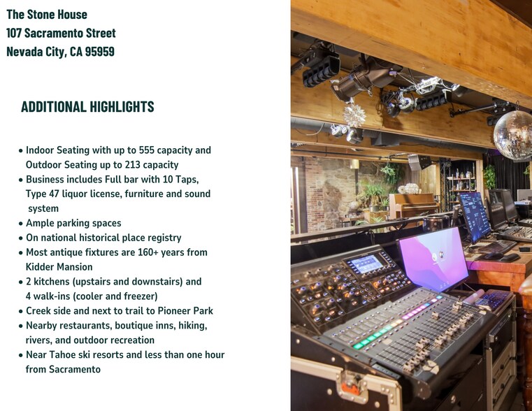 More Photos Of 107 Sacramento St, Nevada City Restaurant For Sale