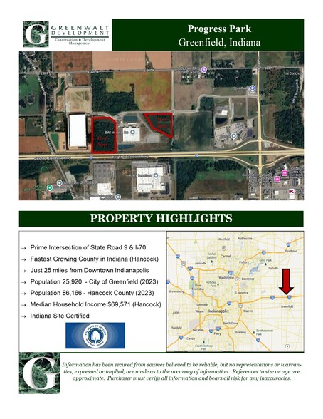 Primary Photo Of 300 N East St, Greenfield Land For Sale