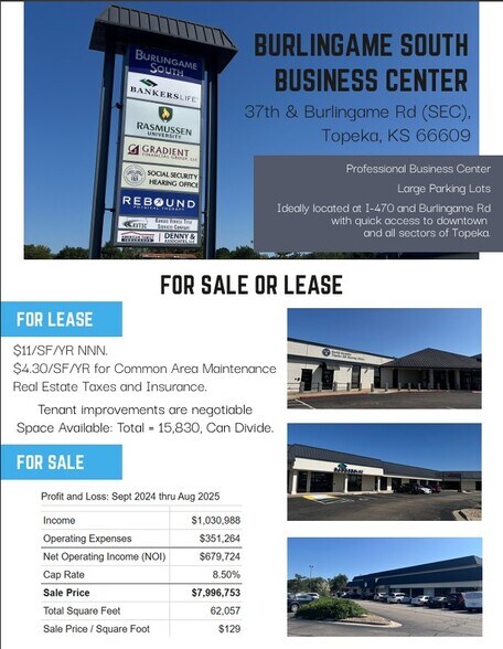 Primary Photo Of 3722 SW Burlingame Rd, Topeka Office For Sale