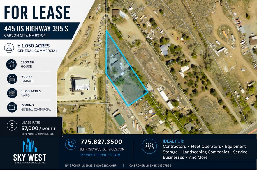 Primary Photo Of 445 US Hwy 395, Carson City Land For Lease