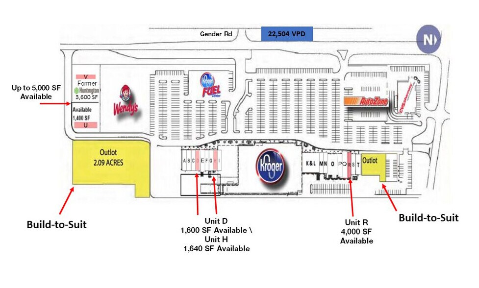 More Photos Of 3506-3648 Gender Rd, Canal Winchester General Retail For Lease