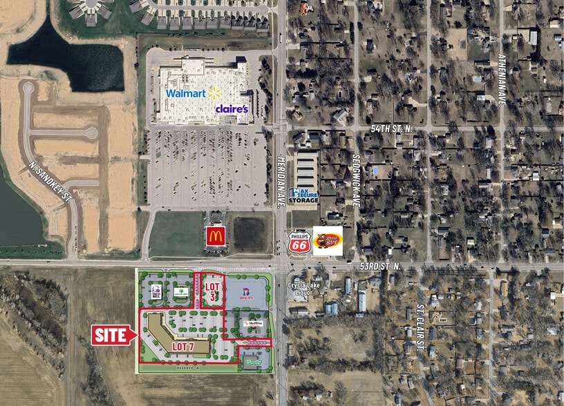 Primary Photo Of SW/C Meridian & 53rd St North, Wichita Land For Sale