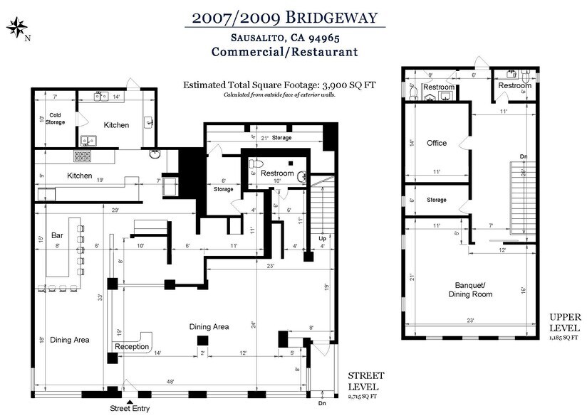 More Photos Of 2009 Bridgeway, Sausalito Restaurant For Lease